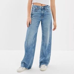 American Eagle Outfitters Blue Flare & Wide Leg Jeans